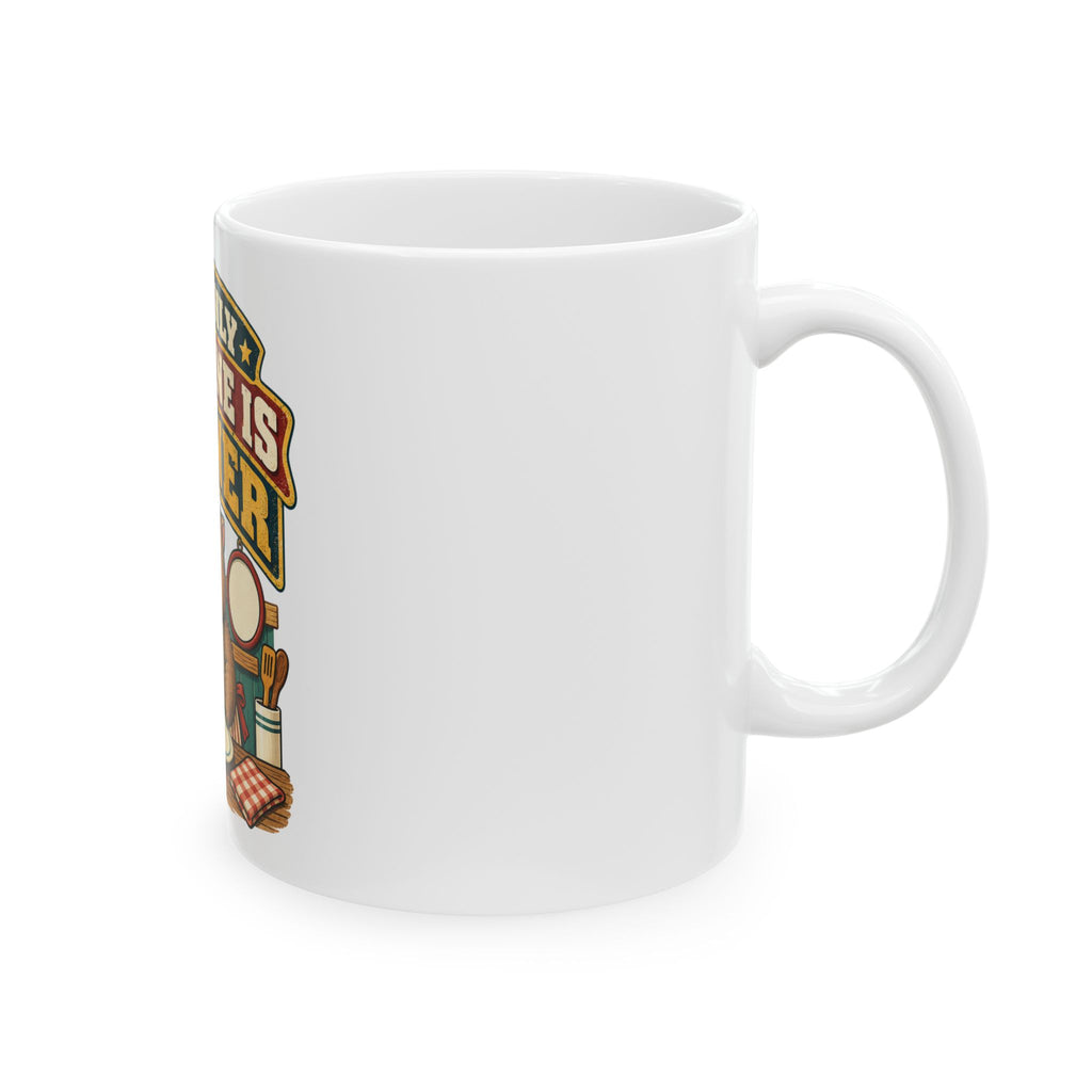 The Only Deadline Is Dinner Mug, Funny Retirement Gift for Coworker, Retired Christmas Gift, Coffee Mug 11oz 15oz