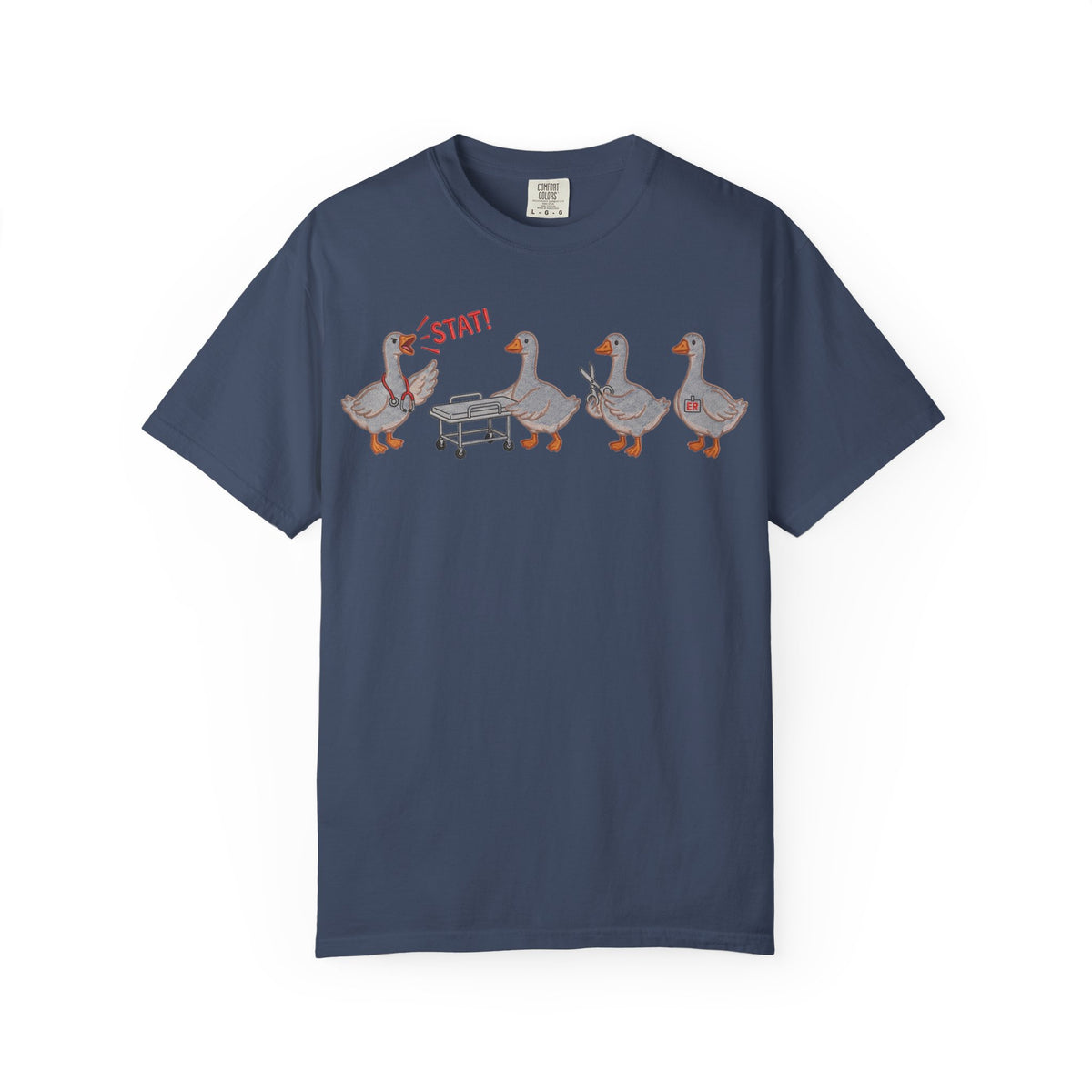 Nurse Goose Squad Stat Shirt, Funny ER Geese Tee, Night Shift Nurse Shirt, RN Team Gift
