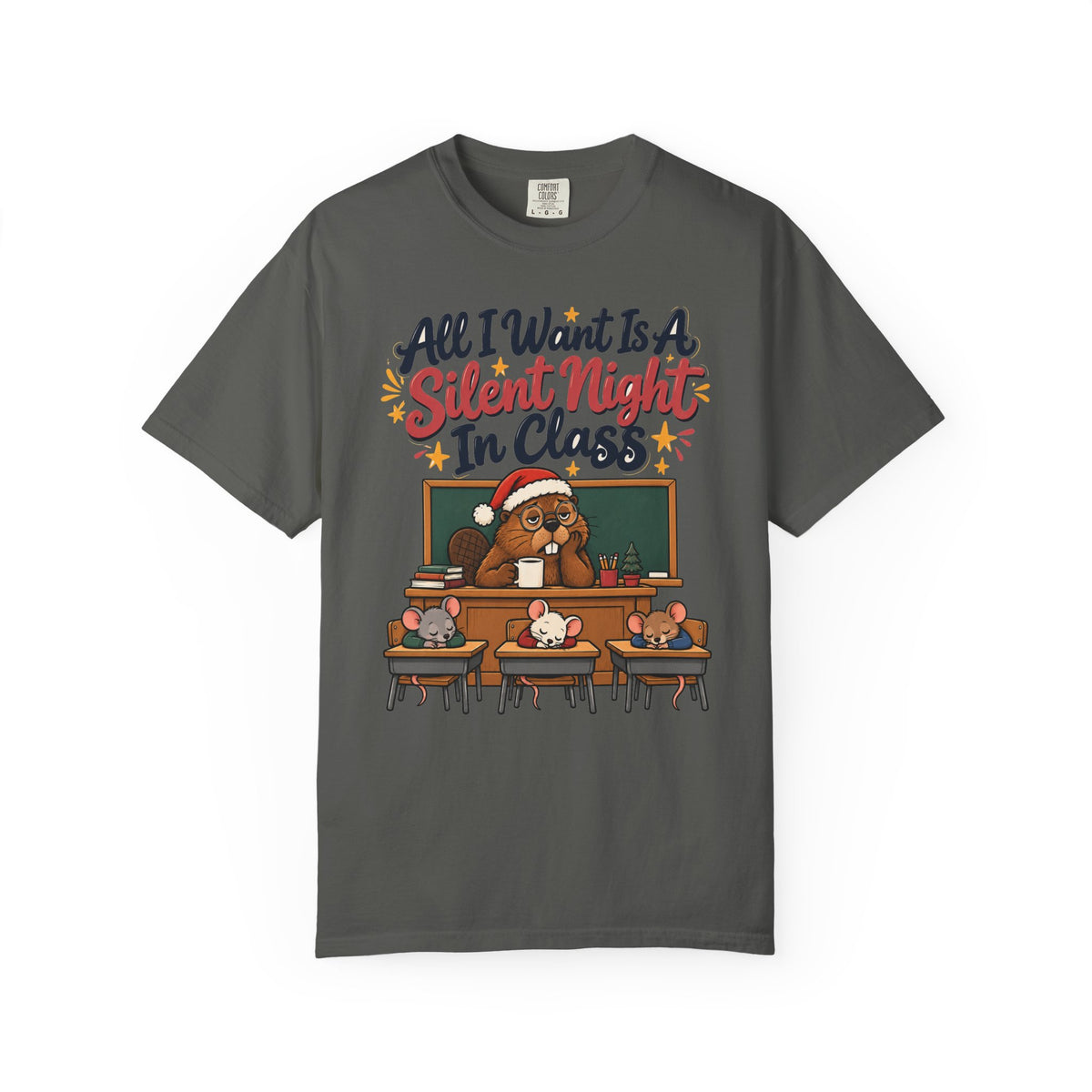Funny Teacher Gift All I Want Is A Silent Night In Class Ornament Mug Shirt Christmas Gift from Student Beaver