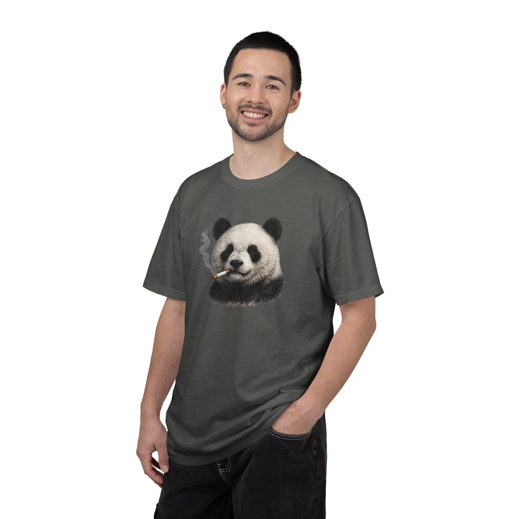 Smoky Panda Tee — Graphic Panda Smoking Design T-Shirt