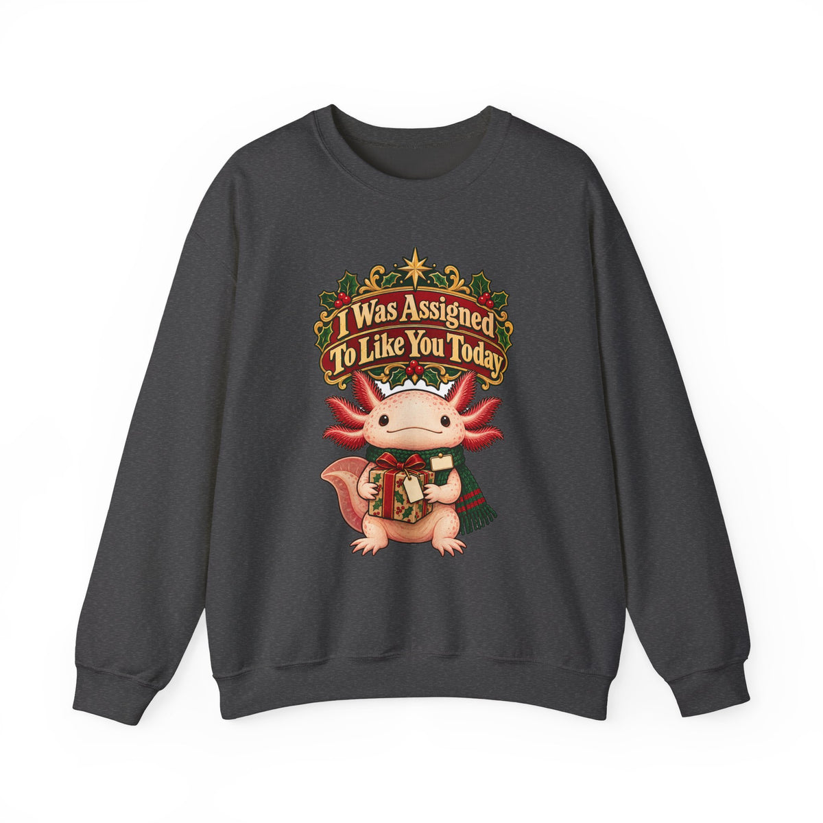 Funny Coworker Christmas Sweatshirt I Was Assigned To Like You Today Shirt, Funny Holiday Gift Tee, Christmas Gift Idea