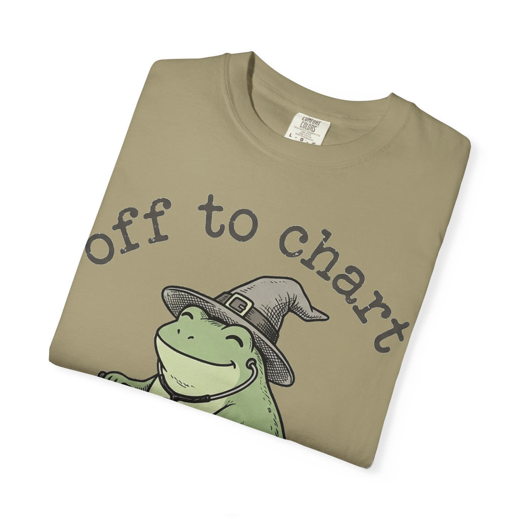 Off To Chart Shirt, Funny Witch Frog Nurse Tee, Charting Nurse Scooter Shirt, RN Gift