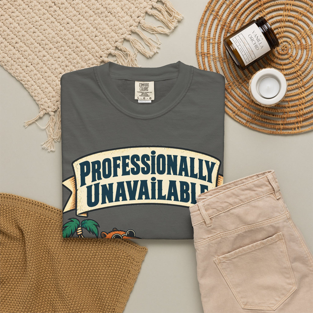 Funny Retirement Shirt Professionally Unavailable | Retired Cat Hammock Shirt | Retirement Gift For Him Her