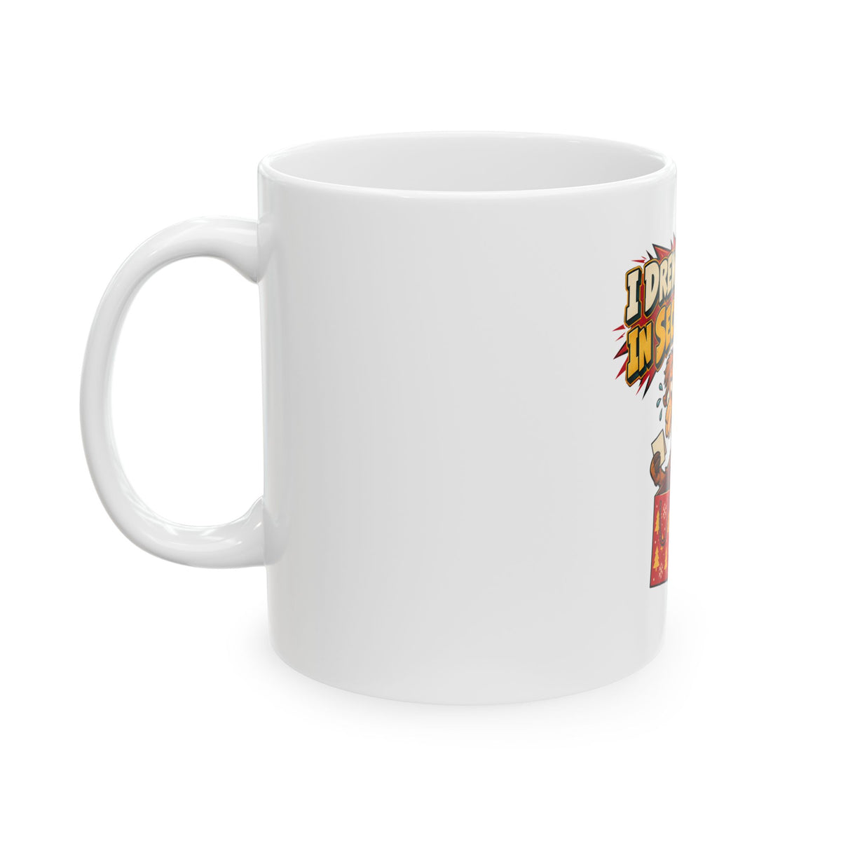 I Drew The Boss In Secret Santa Mug, Funny Coworker Christmas Gift, Secret Santa Stocking Stuffer, 11oz 15oz Coffee Mug