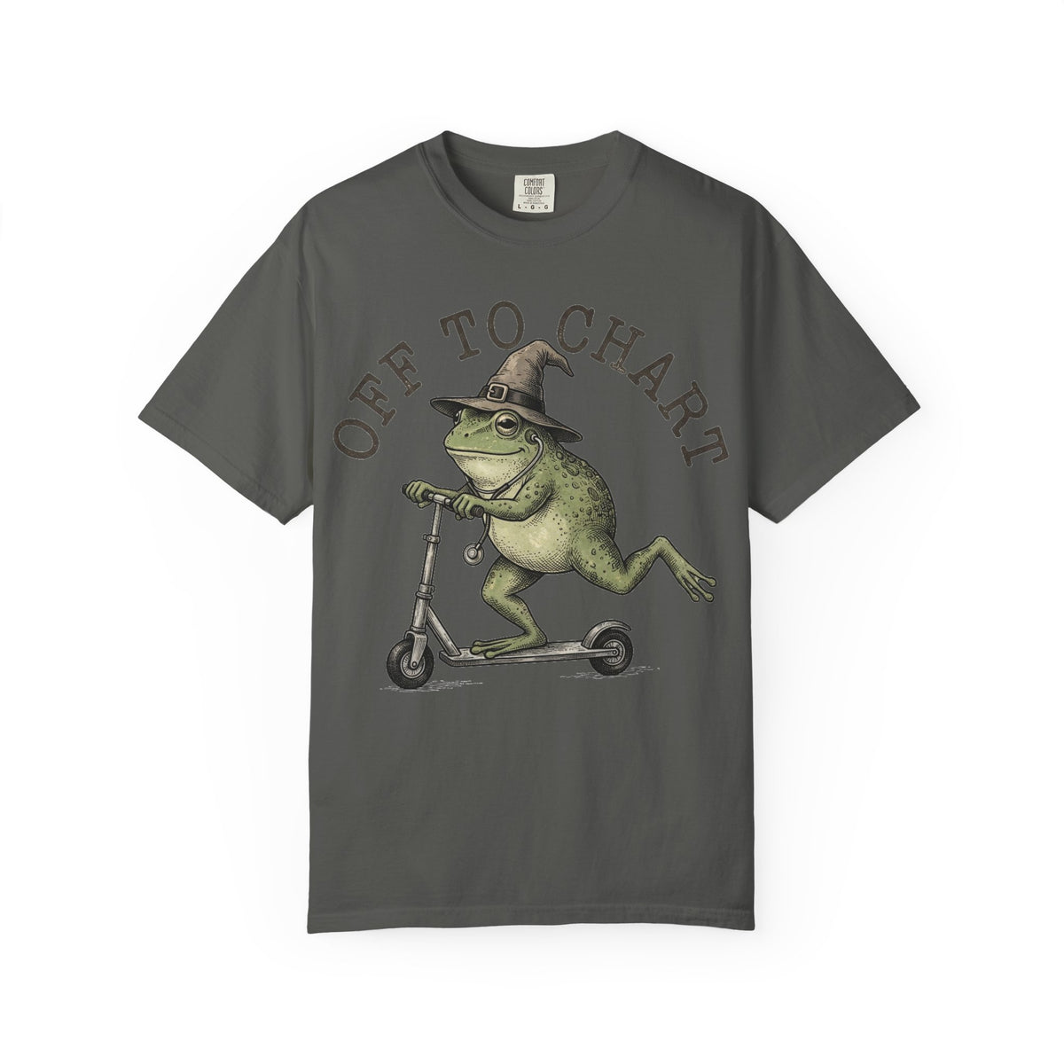 Off To Chart Bold Shirt, Engraved Frog Nurse Scooter Tee, Funny Night Shift Shirt, Nurse Gift