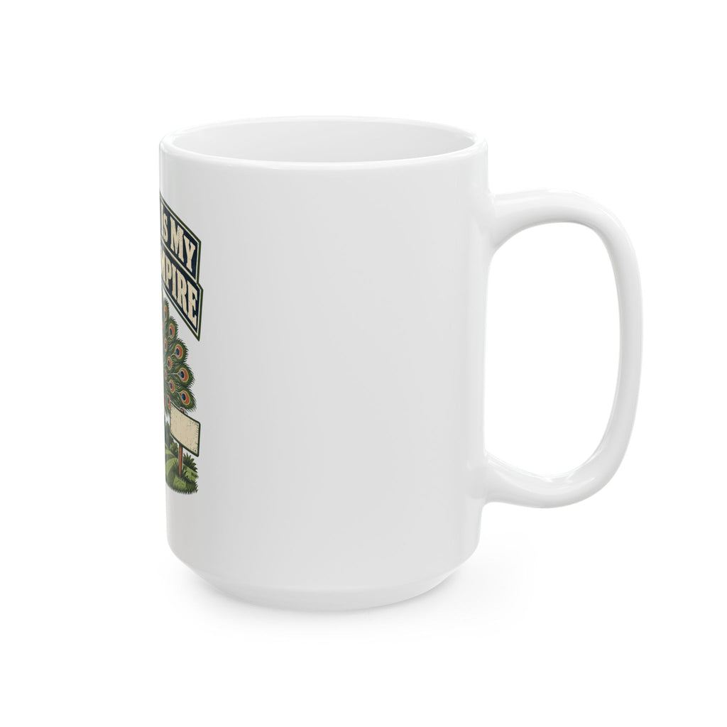 The Lawn Is My Whole Empire Mug, Funny Retirement Gift for Coworker, Retired Christmas Gift, Coffee Mug 11oz 15oz