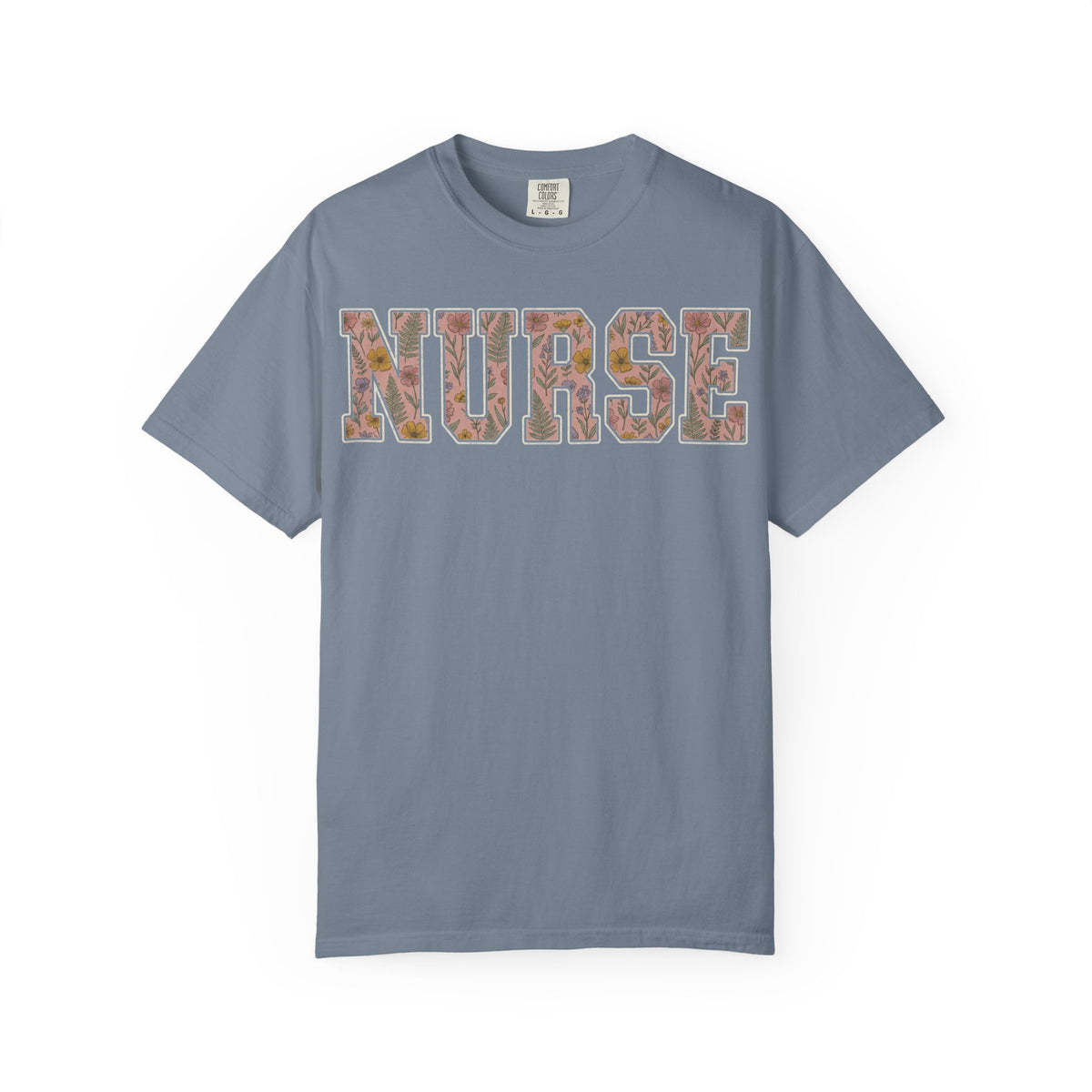 Nurse Floral Varsity Shirt, Wildflower Applique Nurse Tee, Pretty RN Shirt, Nurse Week Gift