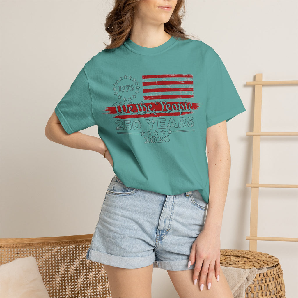 We The People 250 Years Shirt, 1776-2026 Semiquincentennial Tee, Patriotic Anniversary Shirt, July 4th Gift