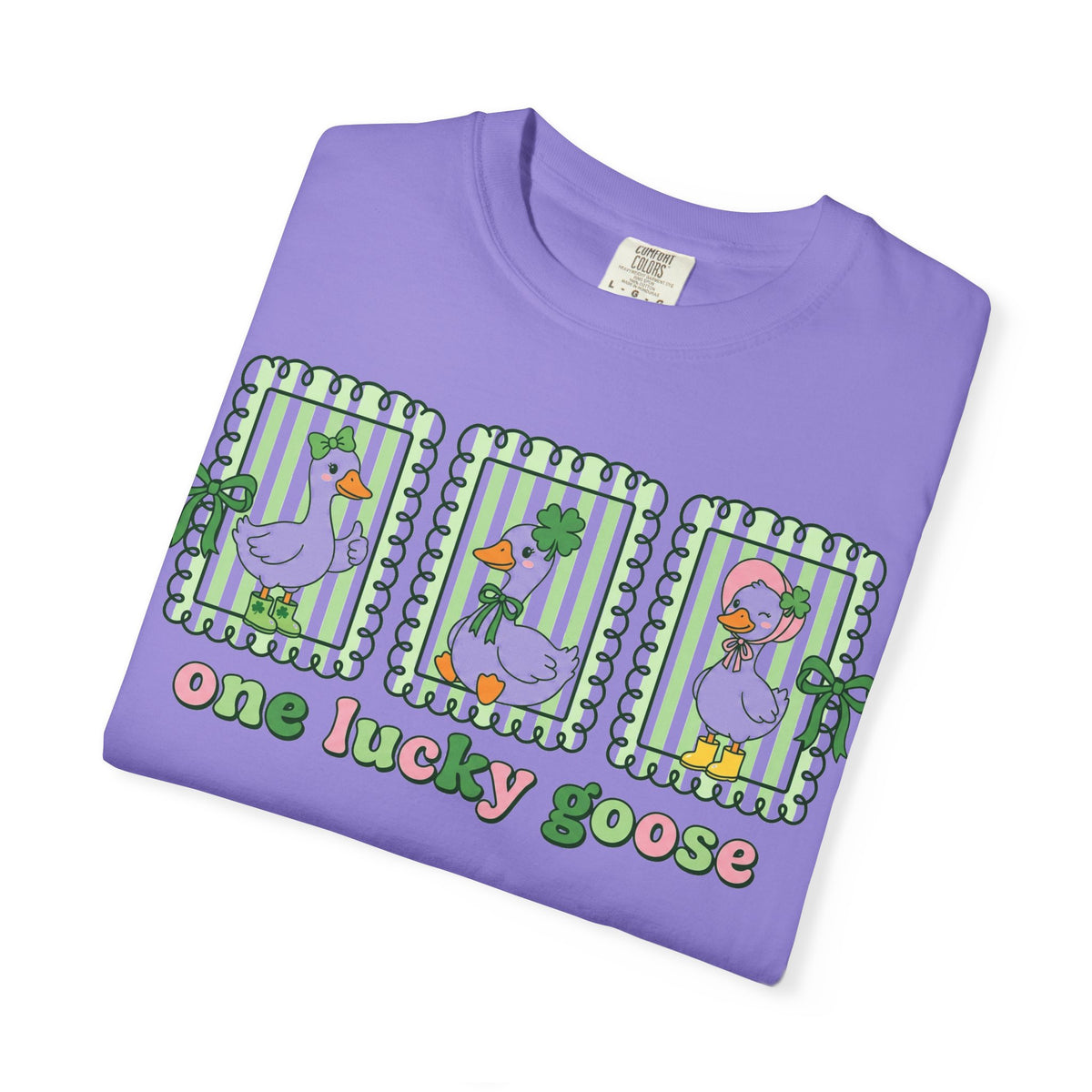 One Lucky Goose Framed Panels Shirt, Irish Goose Trio Tee, St Patricks Day Shirt, Funny Gift