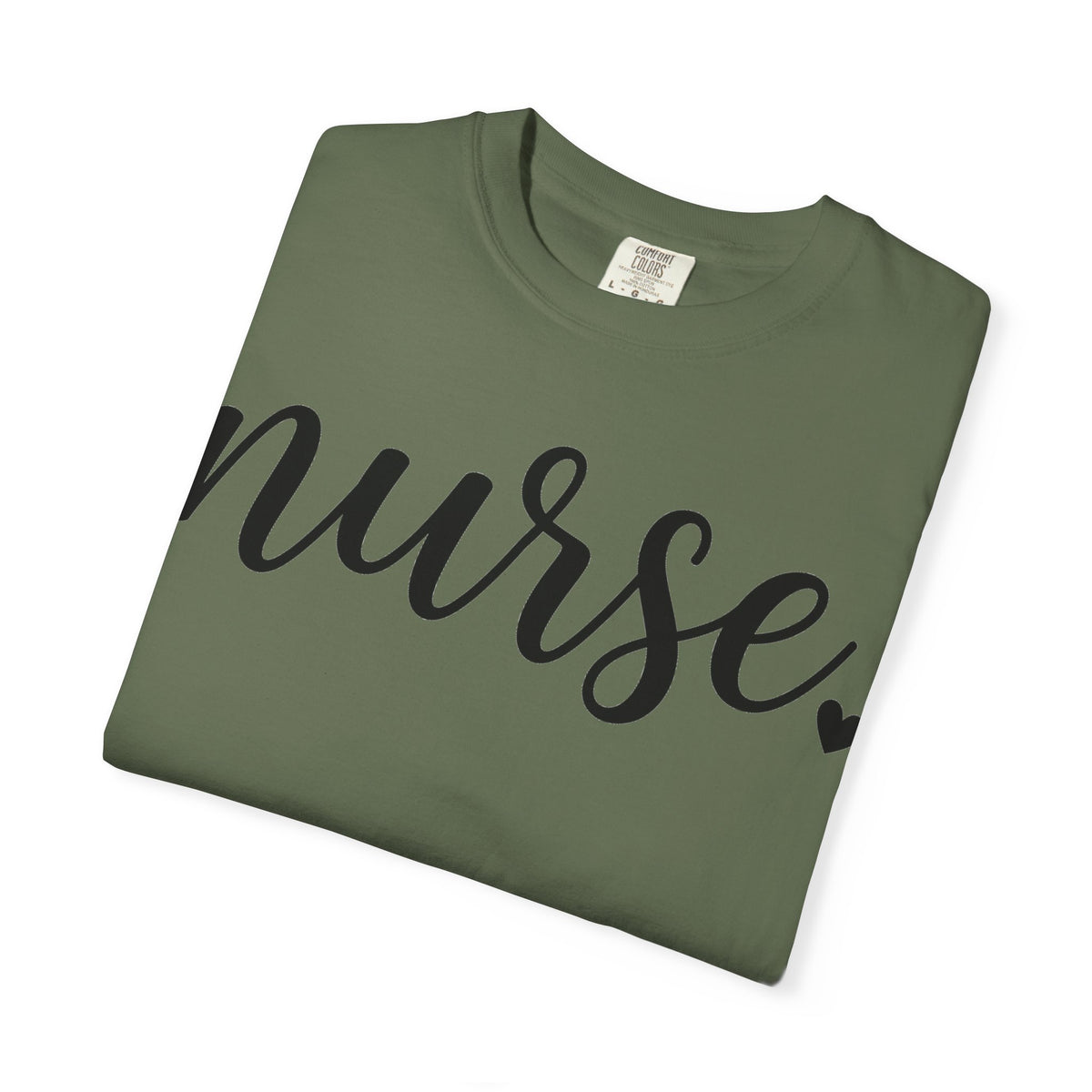 Nurse Script Heart Shirt, Bold Hand Lettered Nurse Tee, Minimal RN Shirt, Nurse Week Gift