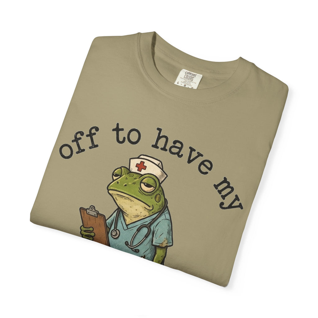 Off To Have My Flabbers Gasted Shirt, Funny Nurse Frog Tee, Sarcastic Scrubs Shirt, RN Gift