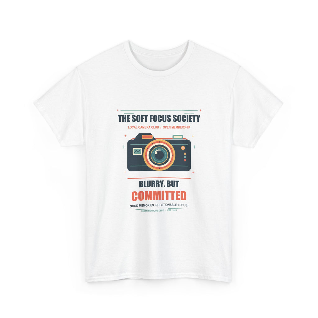 Soft Focus Society Camera Club T-Shirt — Blurry, But Committed
