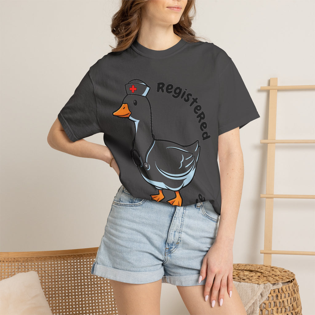 Registered Silly Goose Curved Shirt, Nurse Goose Stethoscope Tee, Funny Nurse Shirt, RN Gift