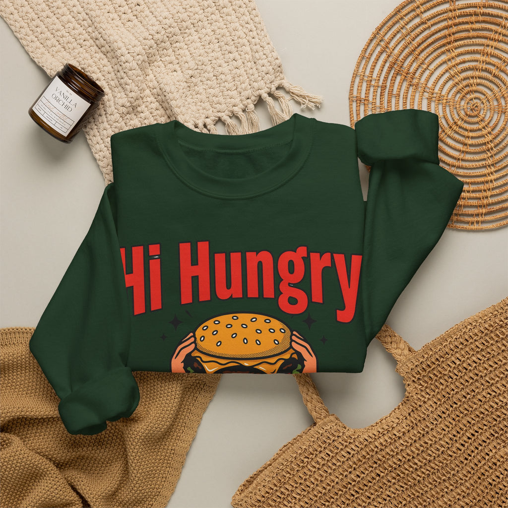 Funny Dad Sweatshirts Hi Hungry I'm Dad | Funny Dad Sweatshirt | Sarcastic Quote Sweatshirt | Gift
