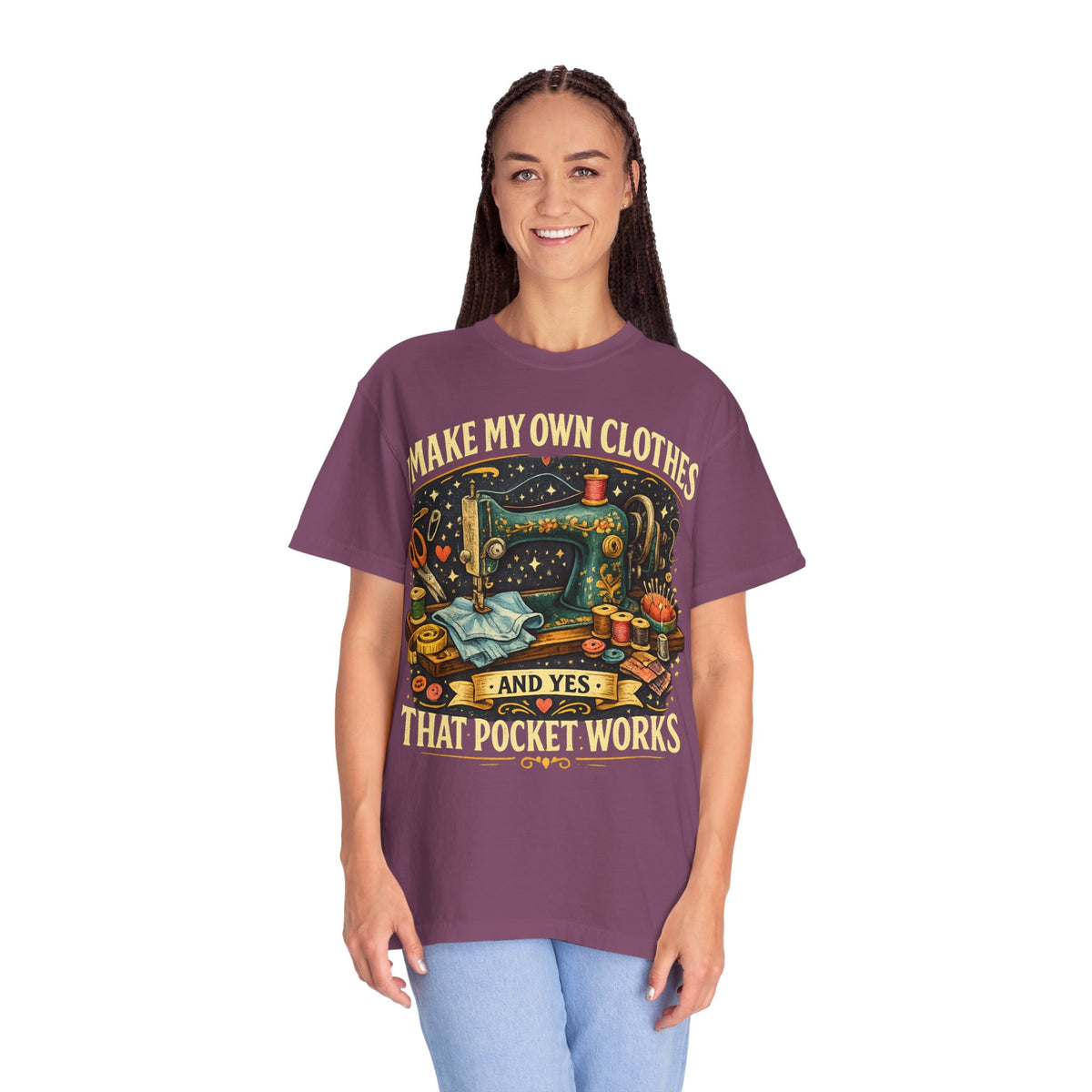 Sewing Lover T-Shirt — “I Make My Own Clothes (And Yes That Pocket Works)”