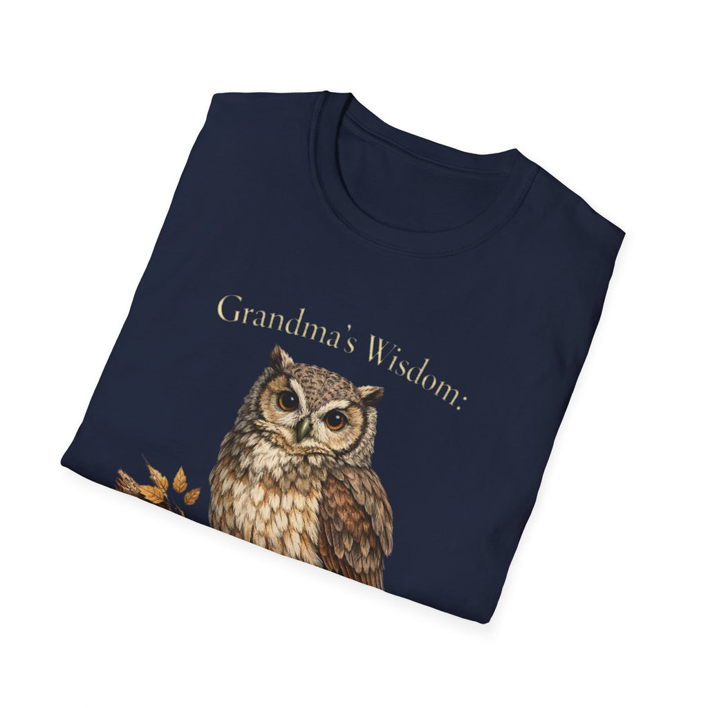 Grandma's Wisdom Priceless Shirt, Wise Owl Grandmother Tee, Nana Gift