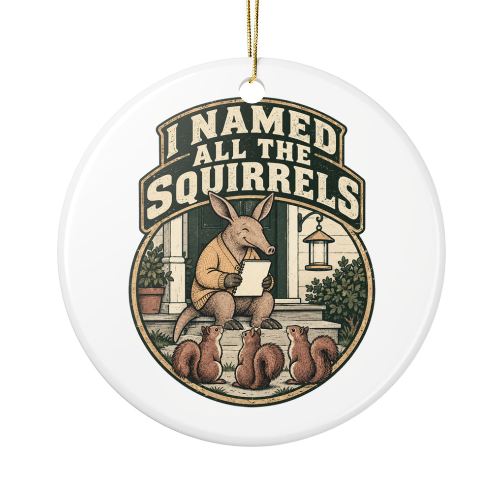 I Named All The Squirrels Ornament, Funny Retirement Gift for Coworker, Retired Christmas Gift, Christmas Ornament 2026