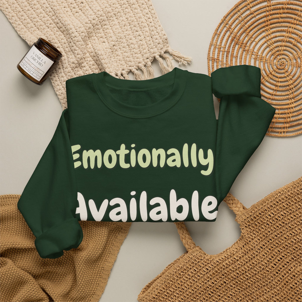 Funny Quote Sweatshirt For Women Emotionally Available For Snacks | Funny Sarcasm Sweatshirt | Sarcastic Quote Sweatshirt | Gift