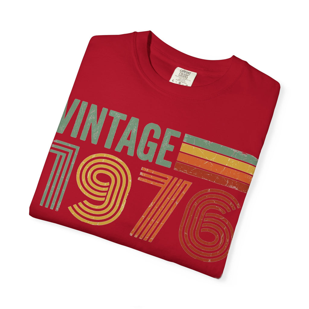 Vintage 1976 Shirt, Retro Stripe 50th Birthday Tee, Born In 1976 Shirt, Birthday Gift