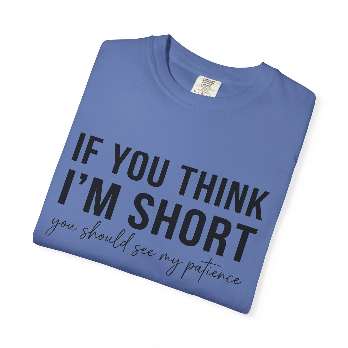 If You Think I'm Short You Should See My Patience Shirt, Funny Sarcastic Tee, Short Girl Humor Shirt, Friend Gift