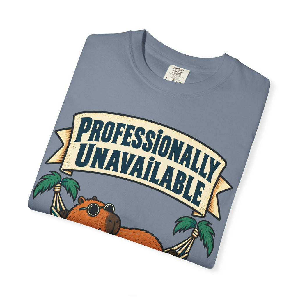 Funny Retirement Shirt Professionally Unavailable | Retired Cat Hammock Shirt | Retirement Gift For Him Her