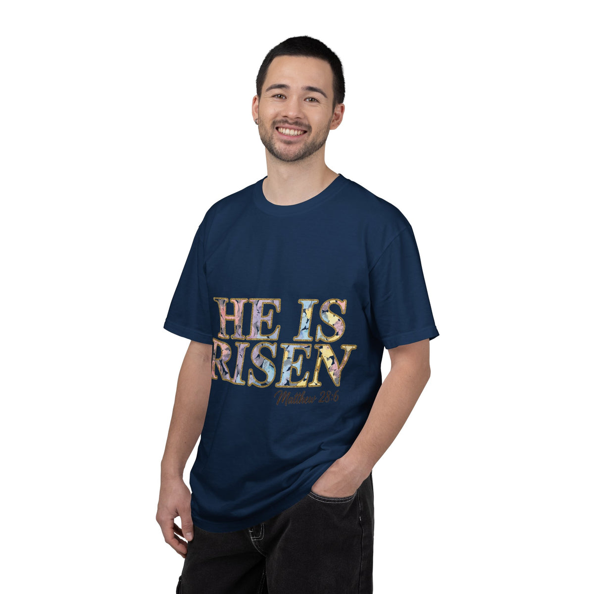 He Is Risen Shirt, Matthew 28:6 Easter Tee, Watercolor Christian Easter Shirt, Faith Gift