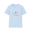 Heart In Hands Shirt, Minimal Line Art Love Tee, Thoughtful Gift