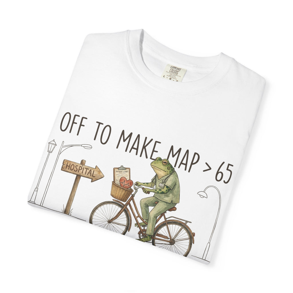 Off To Make MAP Over 65 Shirt, Funny ICU Nurse Frog Tee, Critical Care Nurse Shirt, RN Gift