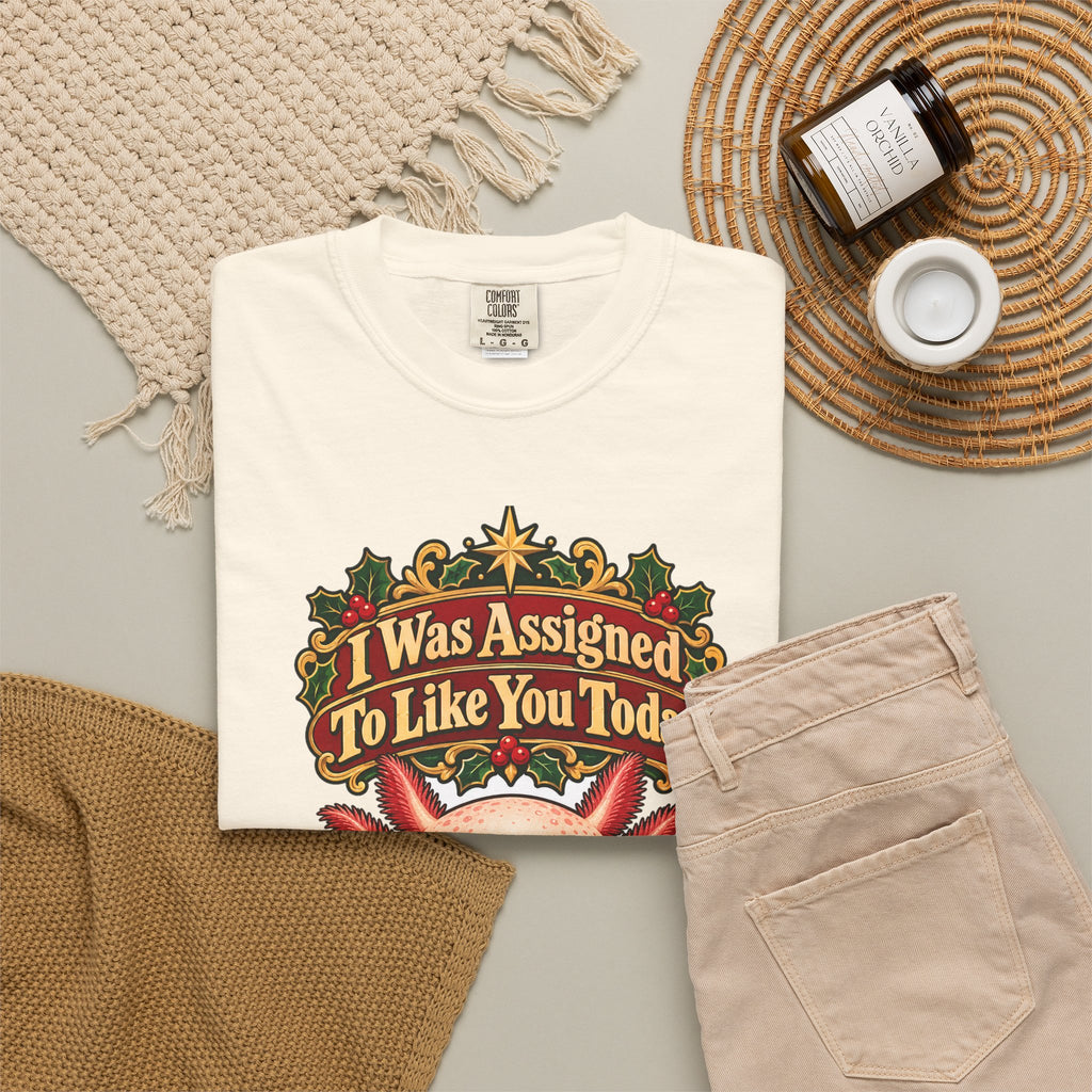 Funny Coworker Christmas Shirt I Was Assigned To Like You Today Shirt, Funny Holiday Gift Shirt, Christmas Gift Idea