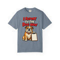 funny retirement shirt I Report To The Dog Now Shirt, Funny Retired Dog Lover Shirt, Comfort Colors