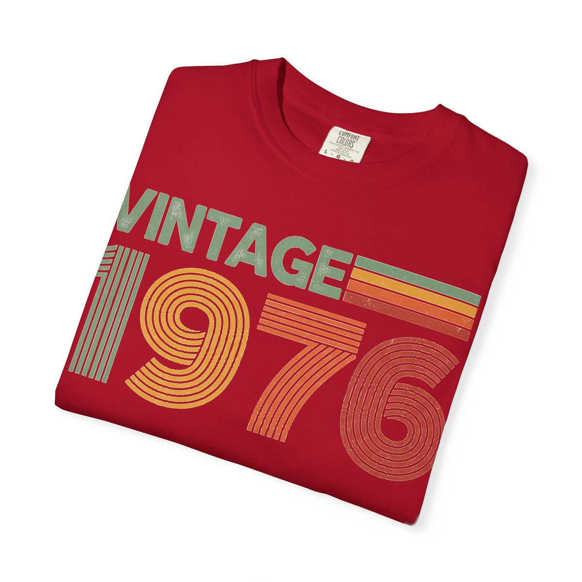 Vintage 1976 Classic Shirt, Seventies Stripe Birthday Tee, Born In 1976 Shirt, 50th Birthday Gift