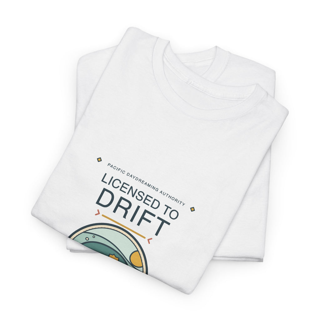 Licensed to Drift Manatee T-Shirt — Retro Ocean Humor Tee