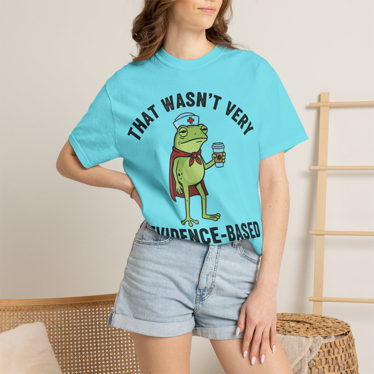 That Wasn't Very Evidence-Based Of You Bold Shirt, Superhero Frog Nurse Tee, Funny RN Shirt, Nurse Gift