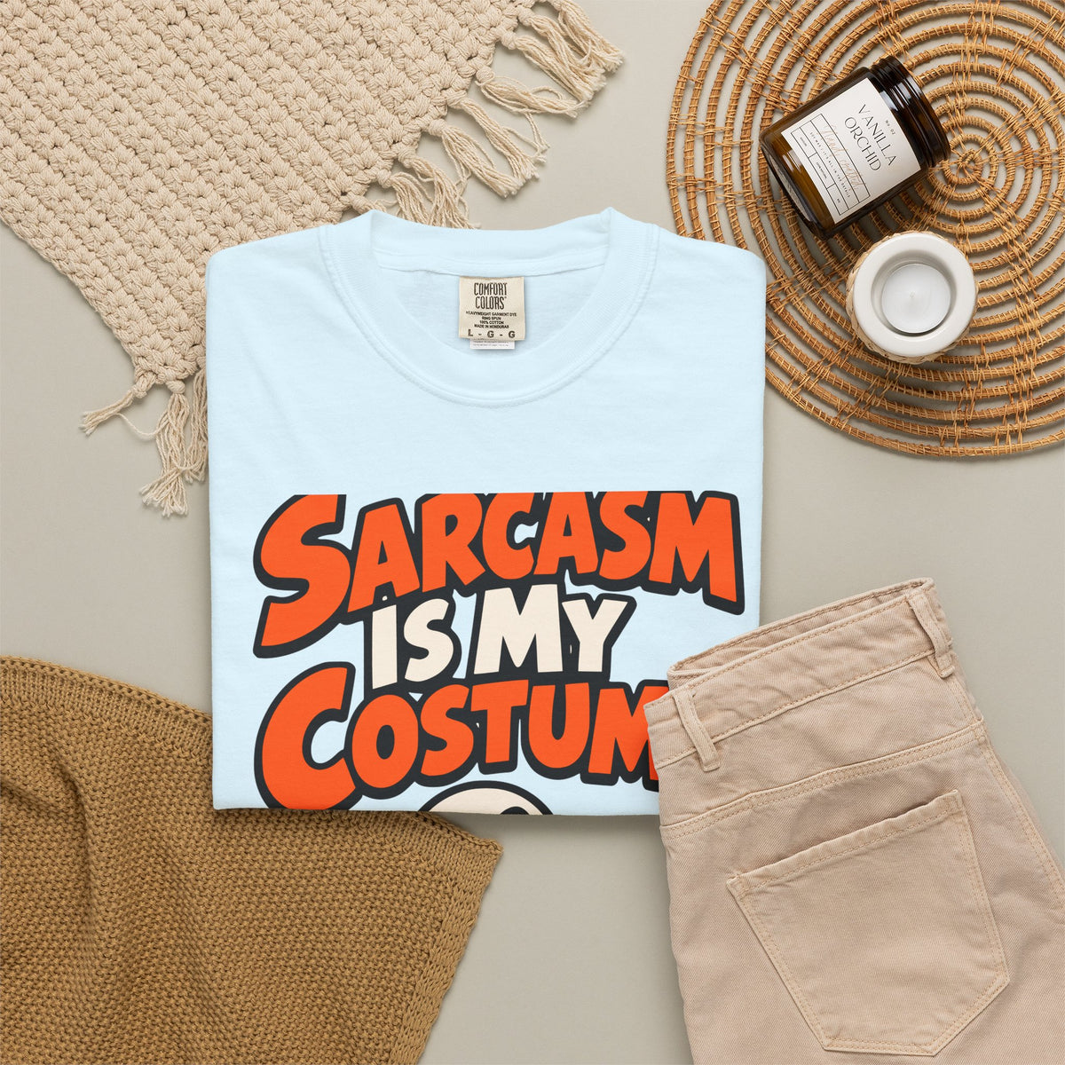 Sarcasm Is My Costume Halloween Shirt, Funny Ghost Tee, Retro Sarcastic Humor