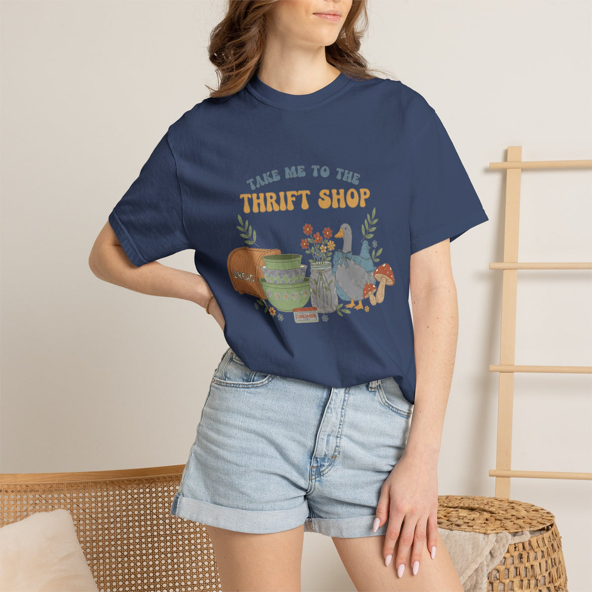 Take Me To The Thrift Shop Tall Shirt, Thrifted Treasures Still Life Tee, Vintage Lover Shirt, Thrifting Gift