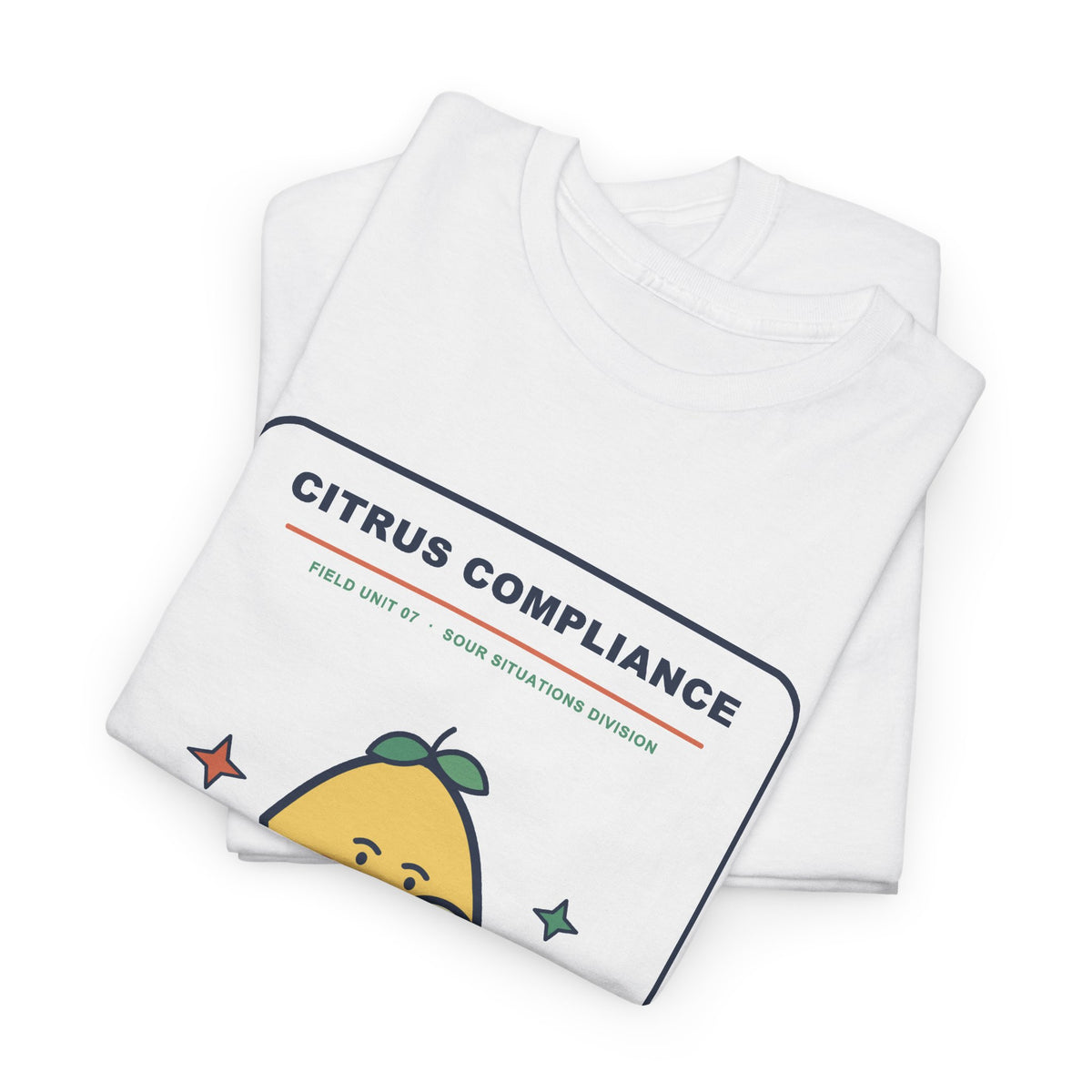 Citrus Compliance Tee — No Juice Left Unchecked | Funny Lemon Detective Shirt