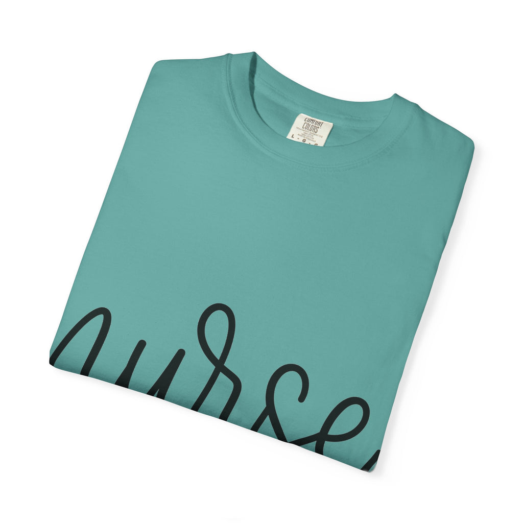 Nurse Script Shirt, Hand Lettered Nurse Heart Tee, Minimal RN Shirt, Nurse Gift