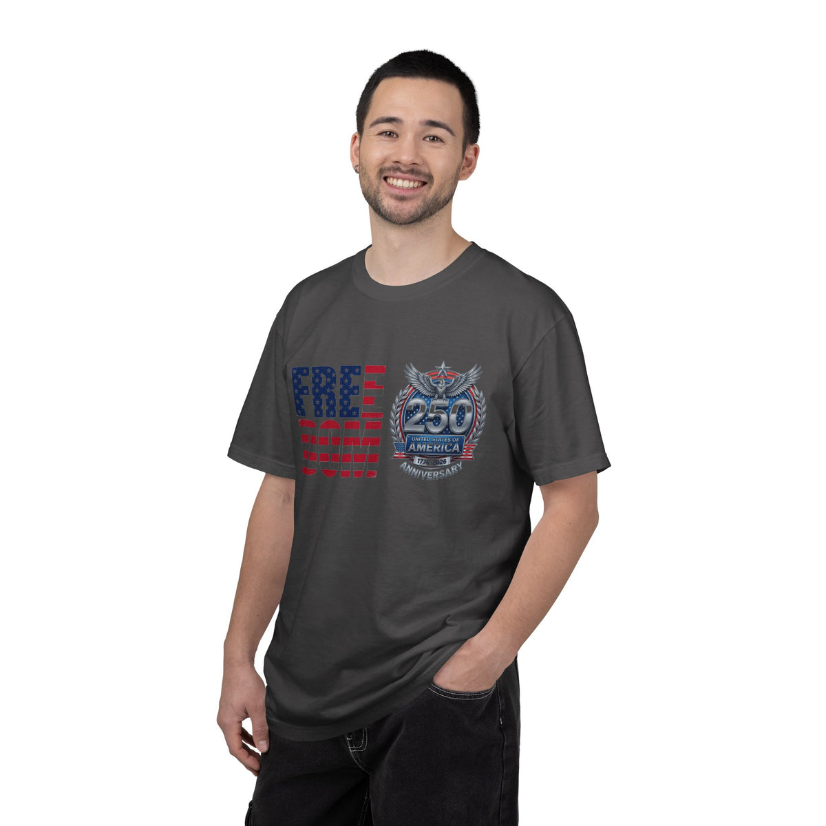 Freedom 250 Stacked Shirt, America Semiquincentennial Crest Tee, Patriotic 1776-2026 Shirt, July 4th Gift
