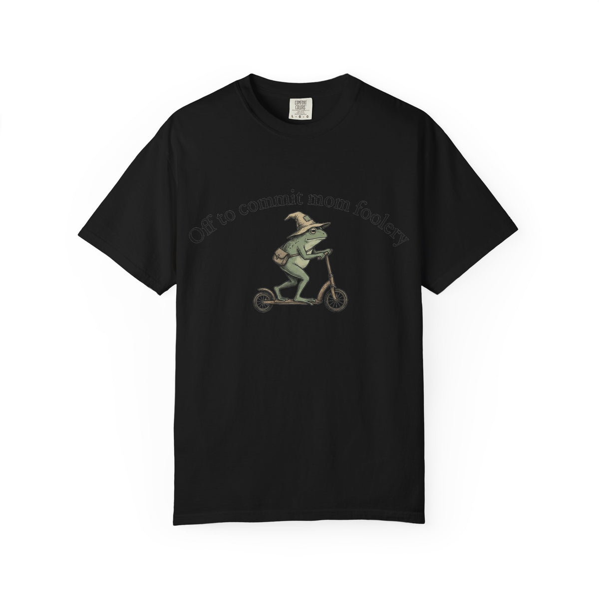 Off To Commit Mom Foolery Shirt, Funny Witch Frog Scooter Tee, Sarcastic Mom Shirt, Mom Humor Gift