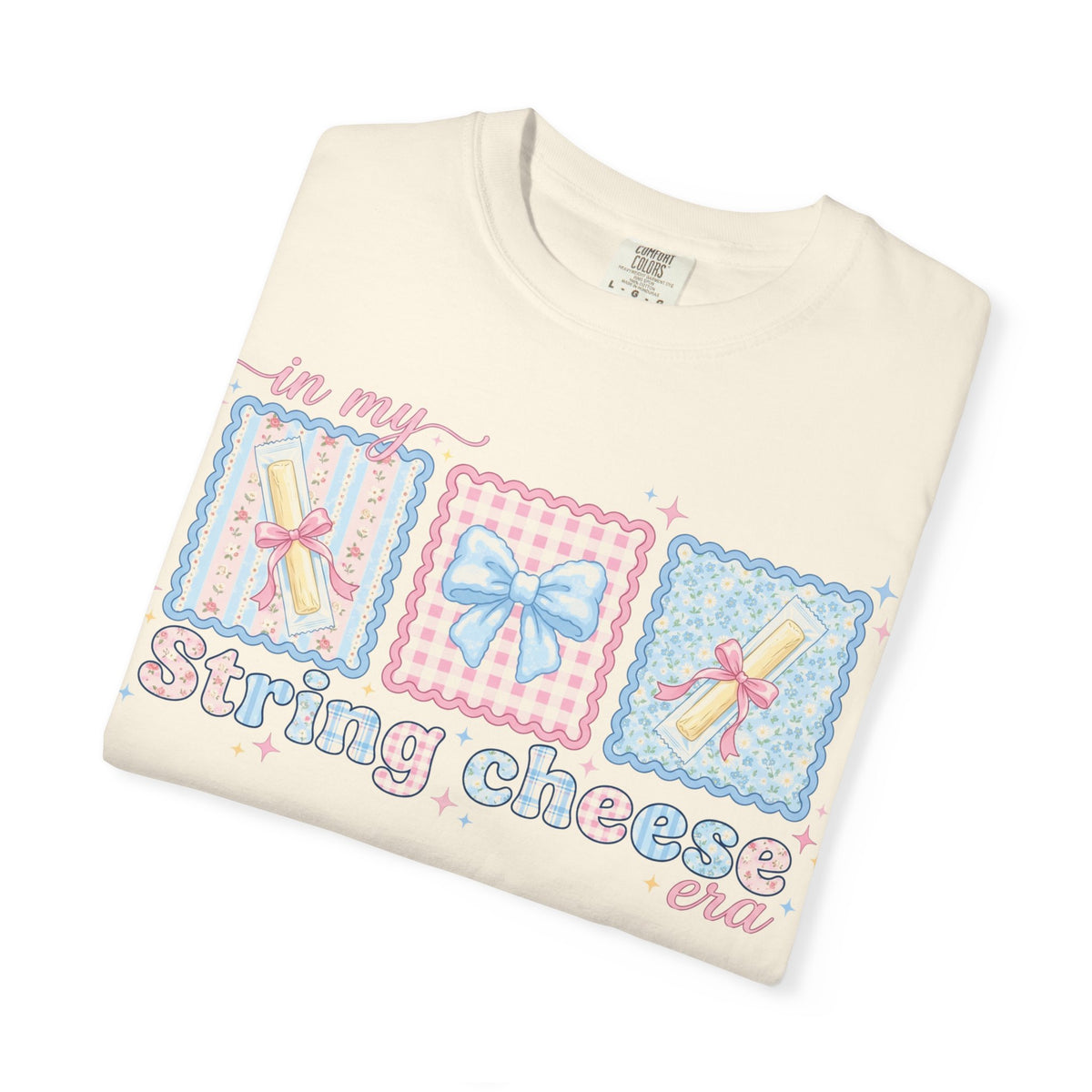In My String Cheese Era Shirt, Coquette Bow Snack Tee, Funny Girl Dinner Shirt, Cute Gift