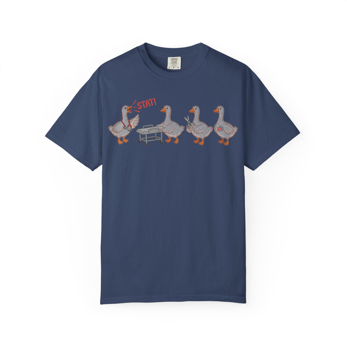 Nurse Goose Squad Stat Shirt, Funny ER Geese Tee, Night Shift Nurse Shirt, RN Team Gift