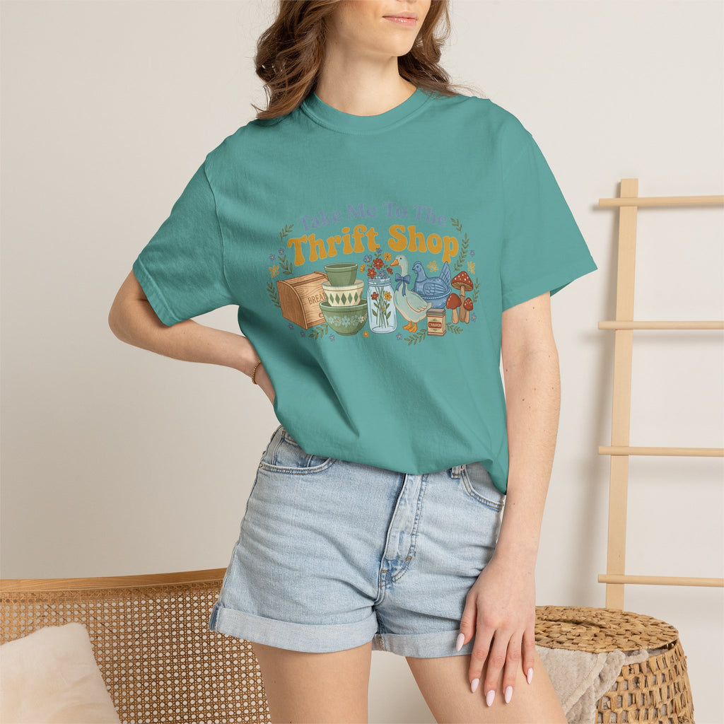 Take Me To The Thrift Shop Wide Shirt, Retro Thrift Finds Tee, Vintage Pyrex Shirt, Thrifter Gift