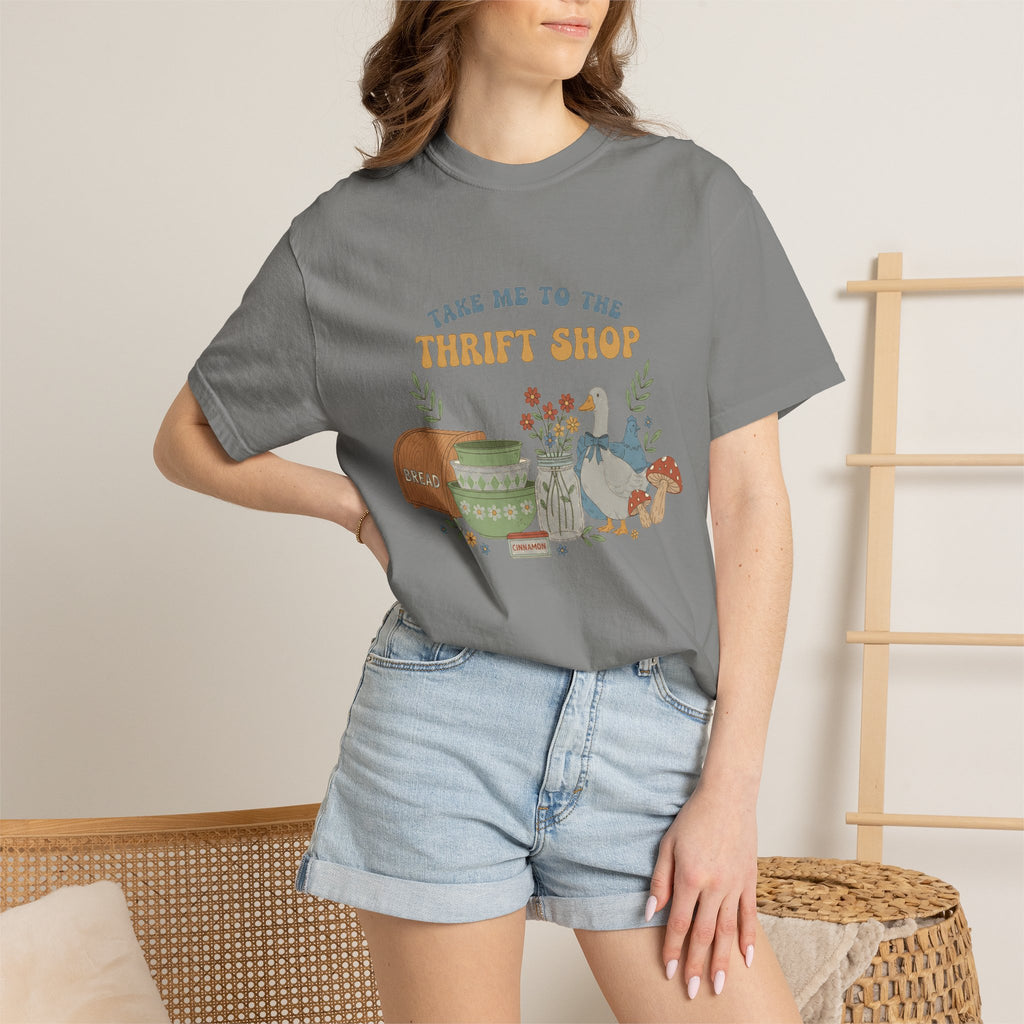 Take Me To The Thrift Shop Tall Shirt, Thrifted Treasures Still Life Tee, Vintage Lover Shirt, Thrifting Gift