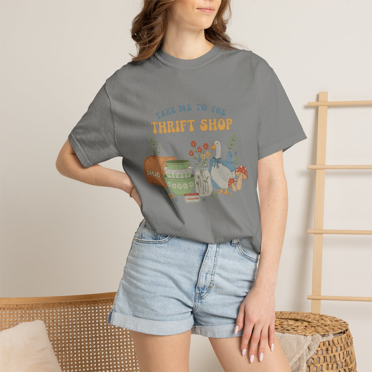 Take Me To The Thrift Shop Tall Shirt, Thrifted Treasures Still Life Tee, Vintage Lover Shirt, Thrifting Gift