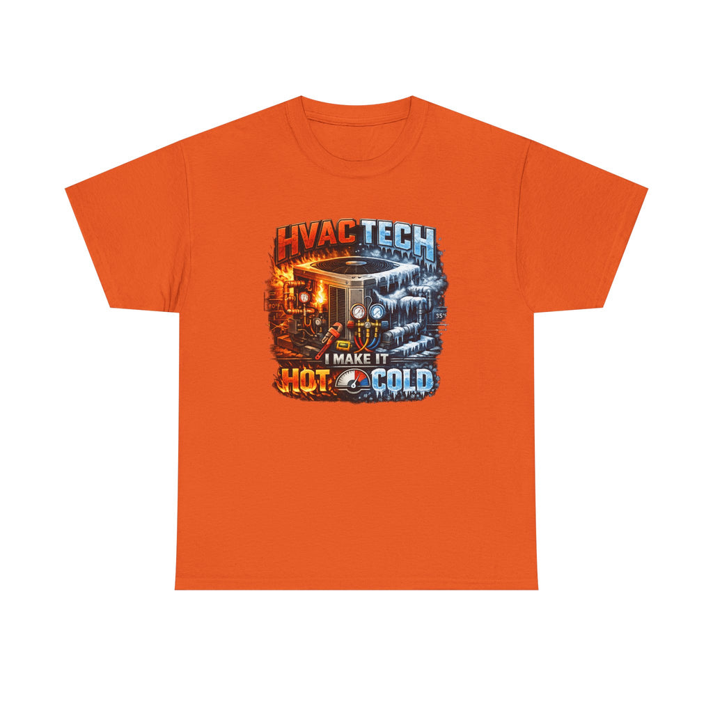 HVAC Tech T‑Shirt – "I Make It Hot & Cold" HVAC Technician Work Tee