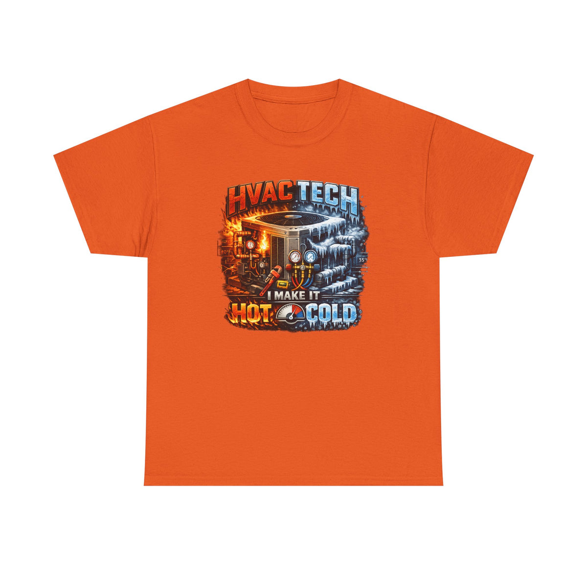 HVAC Tech T‑Shirt – "I Make It Hot & Cold" HVAC Technician Work Tee