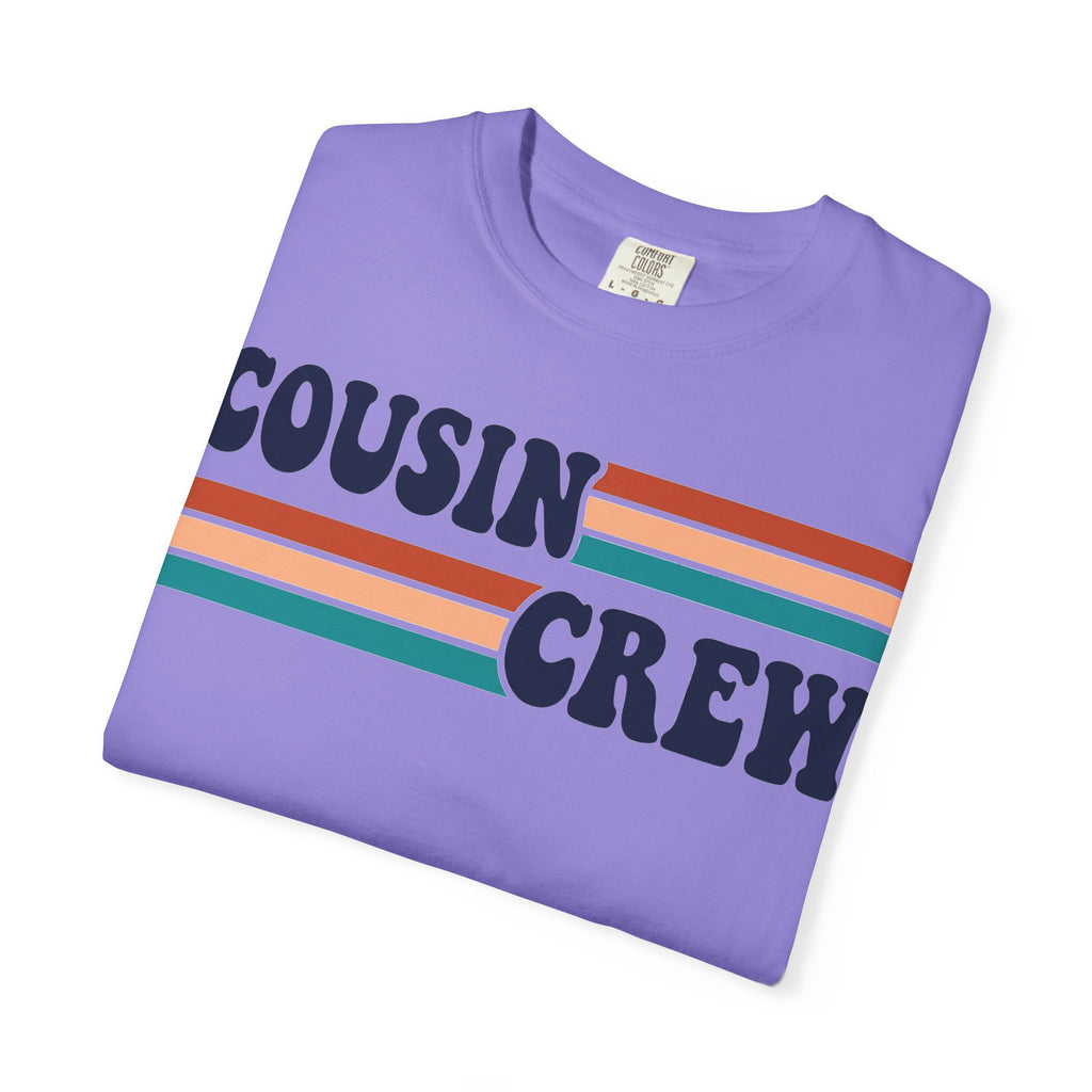 Cousin Crew Retro Stripe Shirt, Vintage Matching Family Tee, Cousin Reunion Shirt, Family Gift