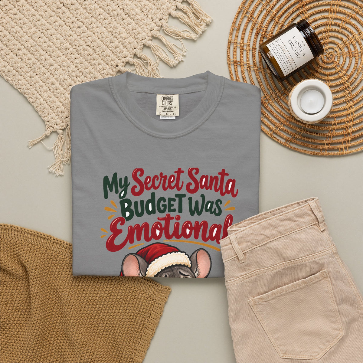 Funny Secret Santa Gift My Secret Santa Budget Was Emotional Shirt, Office Party Shirt, Coworker Christmas Gift Idea