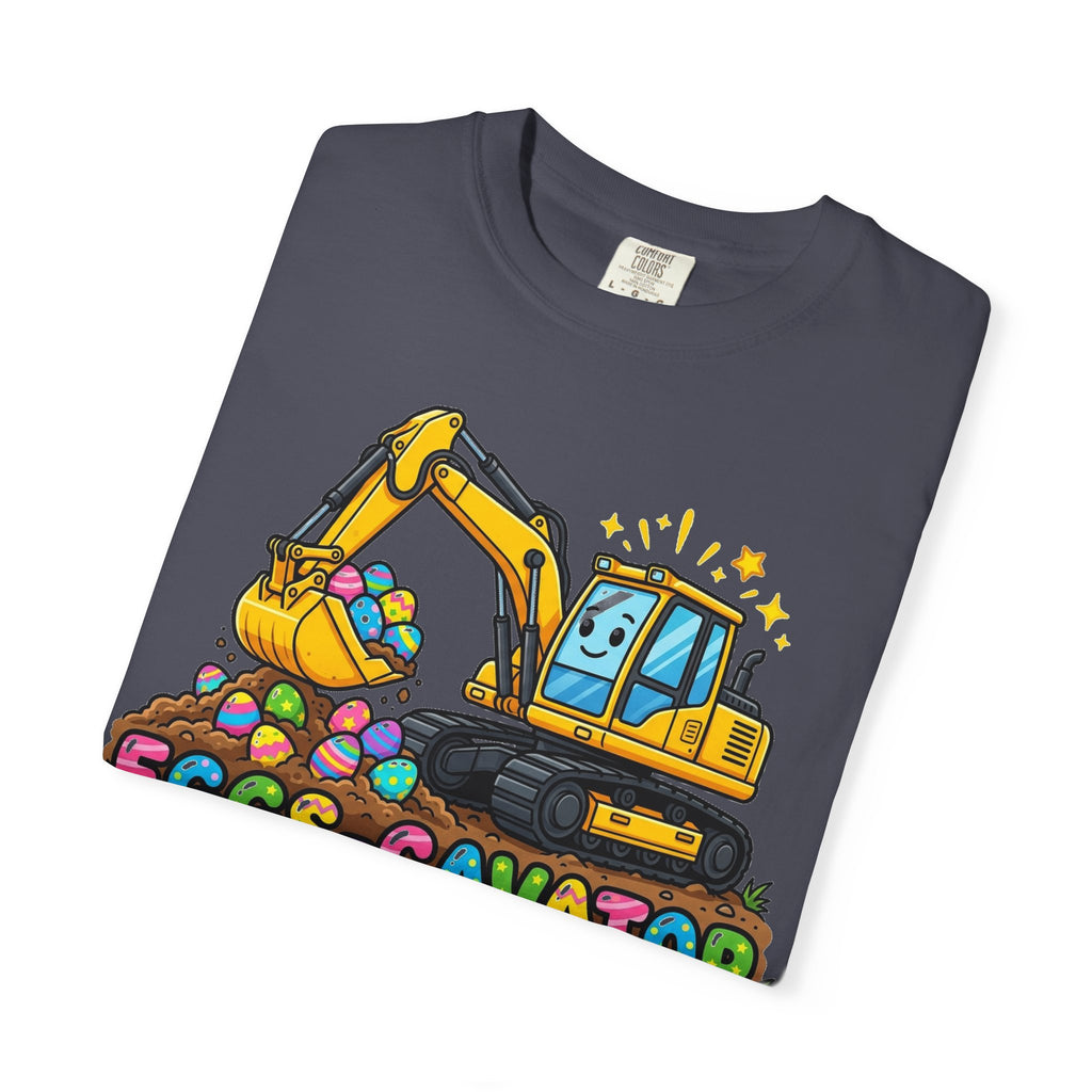 Eggs-Cavator Excavator Shirt, Funny Easter Construction Tee, Digger Easter Egg Shirt, Boys Easter Gift
