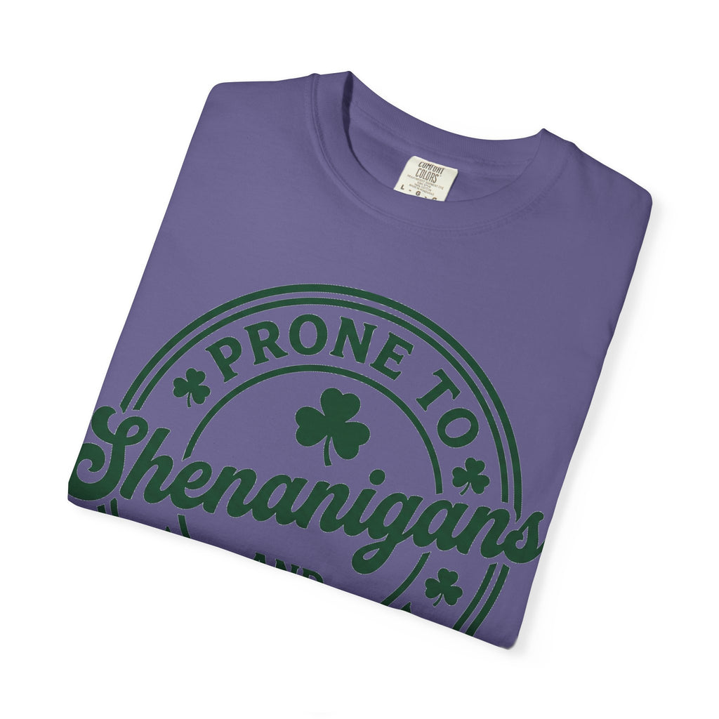 Prone To Shenanigans And Malarkey Bold Shirt, Irish Stamp Badge Tee, Funny St Patricks Shirt, Irish Gift